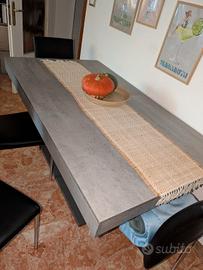 tavolo allungabile con 4 sedie Conforama nuovo