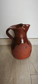 Caraffa Brocca Terracotta Artigianale Fatta a Mano