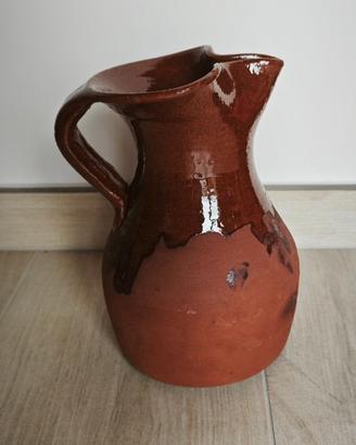 Caraffa Brocca Terracotta Artigianale Fatta a Mano