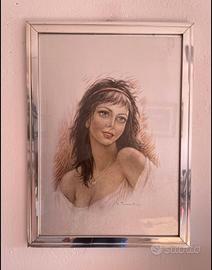 Dipinto volto di donna