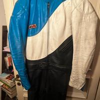 TUTA IN PELLE PER MOTO GIMOTO DUE PEZZI