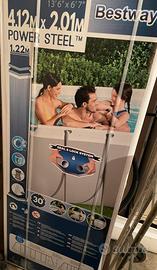 Set piscina grigio scuro - 412x201x122 cm Bestway