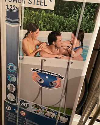 Set piscina grigio scuro - 412x201x122 cm Bestway