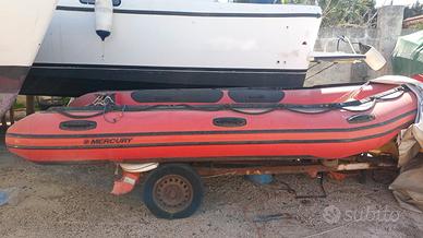Gommone quicksilver di mt 4,39 con motore Mercury