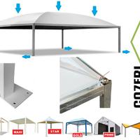 Copertura 12x12 tettoia gazebo PESANTE padiglione