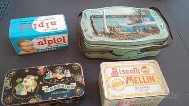 scatole latta vintage 