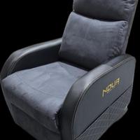 POLTRONA SOFA GAMING IN VELLUTO CON POGGIA PIEDI