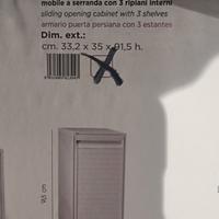 Armadietto lavanderia chiusura salvaspazio 