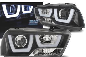 FARI PER DODGE CHARGER 11-15 A LED NERI