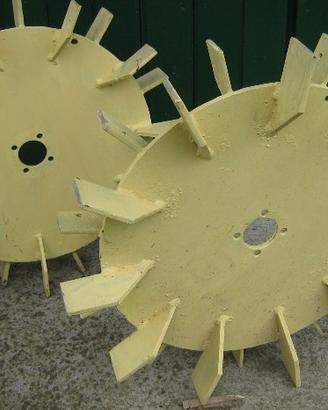 Ruote per fresa in ferro artigliate antislittameno
