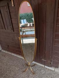 specchio vintage foglia oro