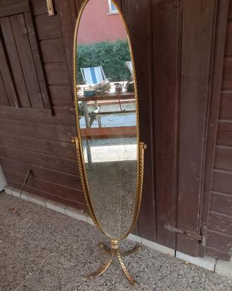 specchio vintage foglia oro