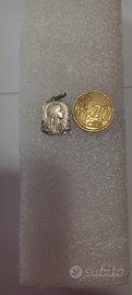 Medaglia d'argento Art Nouveau Vergine Maria 