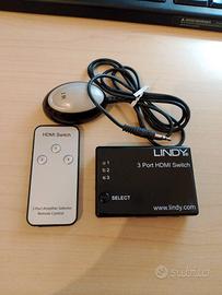 Switch HDMI 3 Porte Lindy 38033