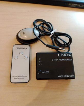 Switch HDMI 3 Porte Lindy 38033