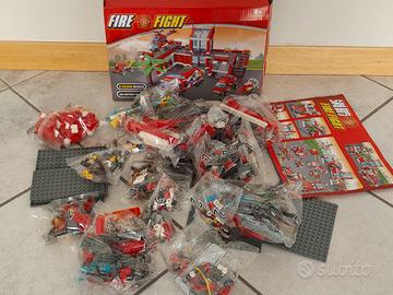 Set Costruzioni Caserma dei Pompieri 827 Pezzi New