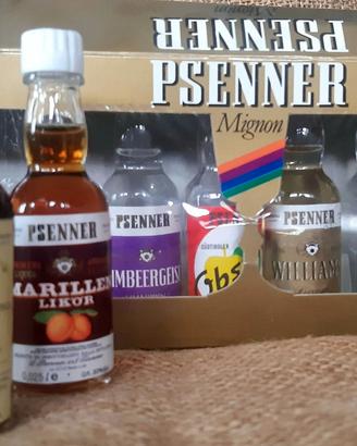 miniature (mignon) della distilleria L. Psenner,

