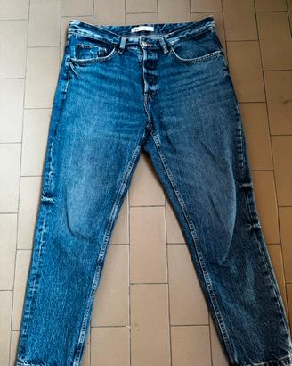 Jeans alla caviglia Zara slim fit tg 48