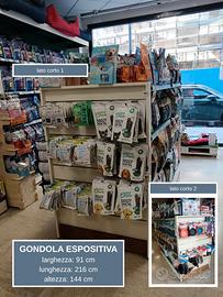 scaffalatura espositiva per negozio