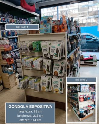 scaffalatura espositiva per negozio