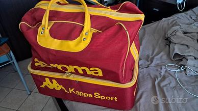 Borsone  originale AS Roma + portascarpe anni '80