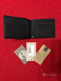 Portafoglio Timberland in pelle nera