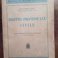 Diritto processuale civile. 1957.libro vintage