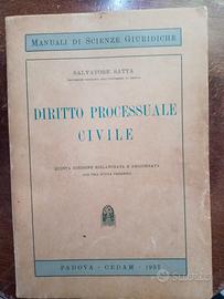 Diritto processuale civile. 1957.libro vintage