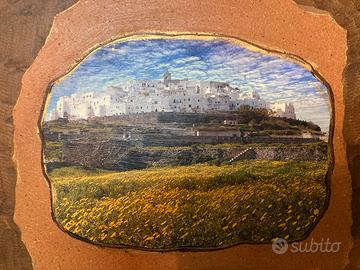 IdeaRegalo - quadretto città Ostuni