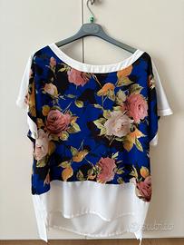 Blusa floreale Dorabella XXL
