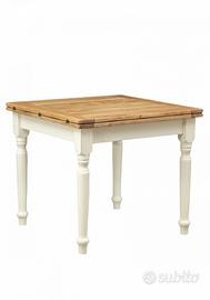 Tavolo Biscottini  90x90  legno artigianale