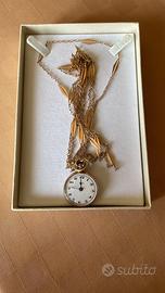 Orologio a ciondolo in oro antico 12 carati donna