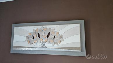 Quadro contemporaneo tema in rilievo decoro 