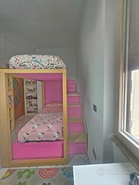 Letto soppalco per cameretta bambine Dearkids