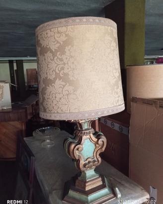 Lampada vintage in stile barocco fiorentino