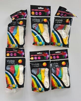 Palloncini LED luminosi lotto 6 confezioni nuovi