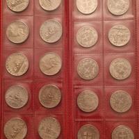 20 monete argento italia 500 lire e 2 lire regno