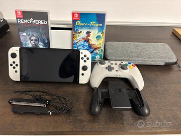 Nintendo Switch OLED con tutto e di piú!!