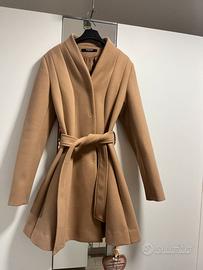 Cappotto Elegante svasato, Nadine, color cammello