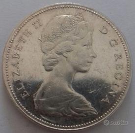 Canada dollaro canoa 1965 Ag 800 %. g 23,3276