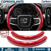 COPRIVOLANTE per VOLVO in FIBRA CARBONIO Rosso