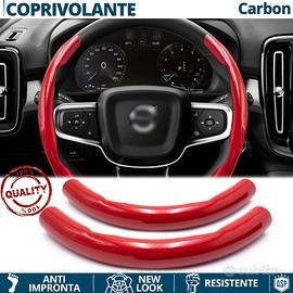 COPRIVOLANTE per VOLVO in FIBRA CARBONIO Rosso