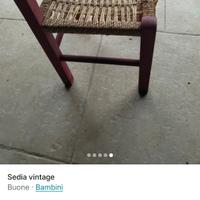 sedia vintage bambini 