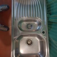 lavello cucina doppia vasca acciaio 