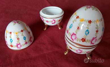 Uovo ceramica decorato