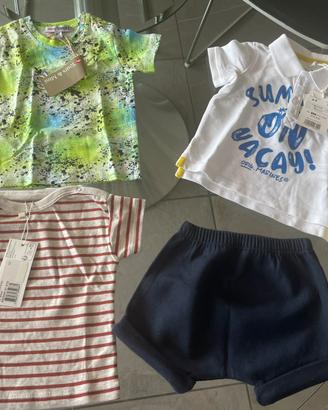 Vestitini estivi per bimbo 6-9 mesi nuovi