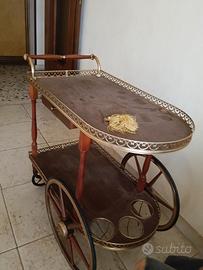 tavolo vintage bar porta vivande anni 60
