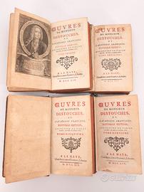 Oeuvres Destouches 4 Volumi Piena Pelle 1754 700