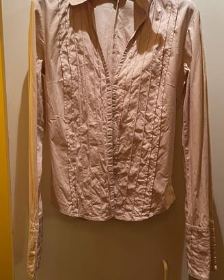 Camicia donna color cipria