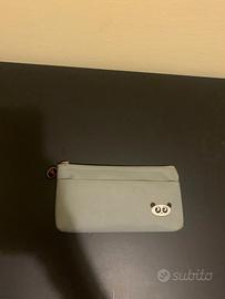 Borsellino astuccio panda wiler grigio con cernier